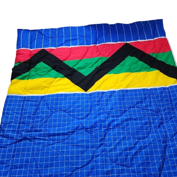 OLYMPIC x CANNON x VINTAGE Bed Quilt Blanket bright NWOT 62in x 92in (twin) - Picture 2 of 4